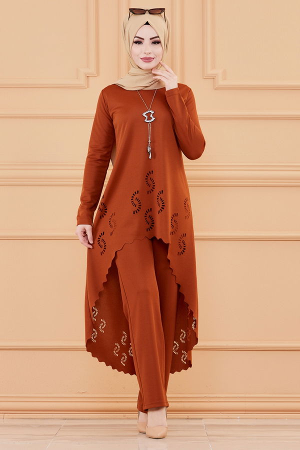 TUNIK PANTOLON Kiremit - 3602 KİREMİT