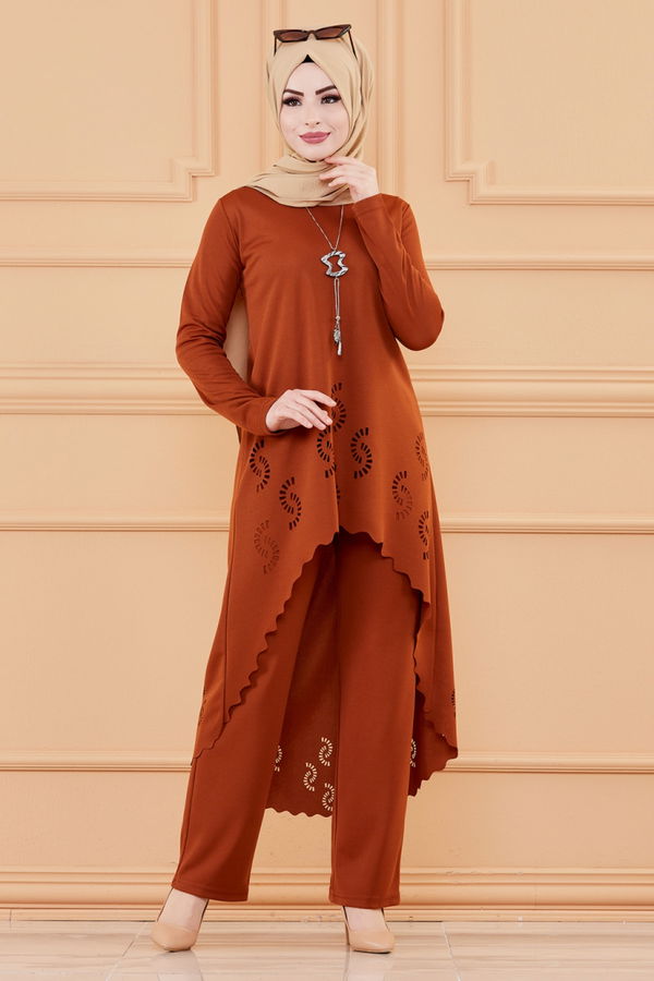 TUNIK PANTOLON Kiremit - 3602 KİREMİT