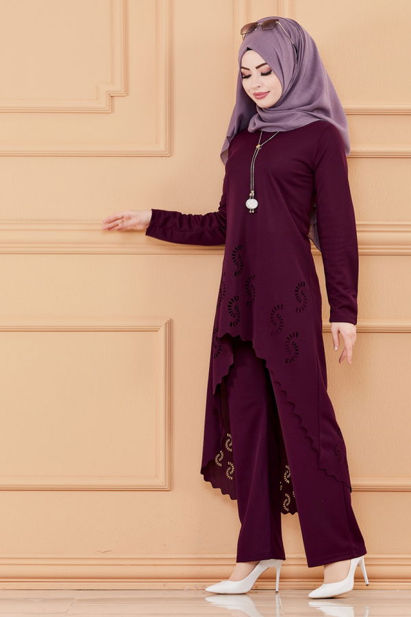 TUNIK PANTOLON Mürdüm - 3602