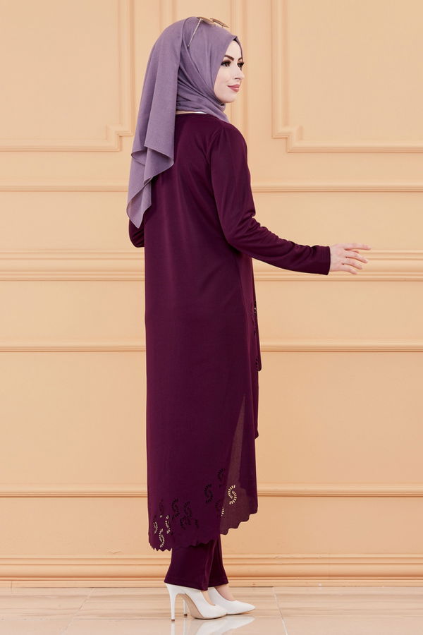 TUNIK PANTOLON Mürdüm - 3602