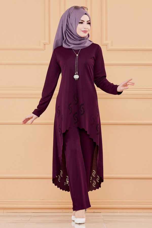 TUNIK PANTOLON Mürdüm - 3602