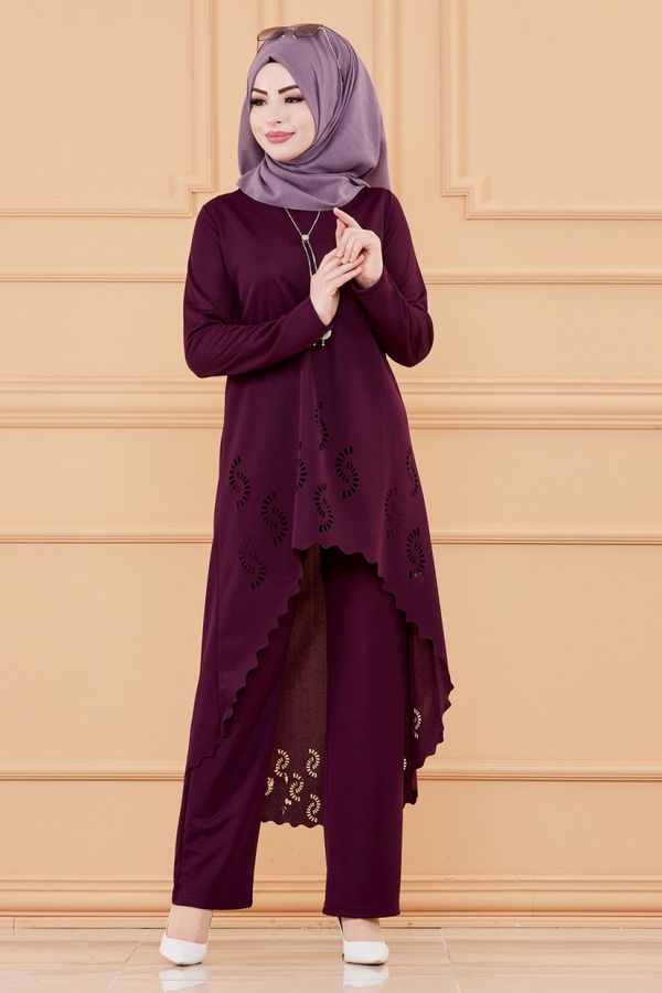 TUNIK PANTOLON Mürdüm - 3602