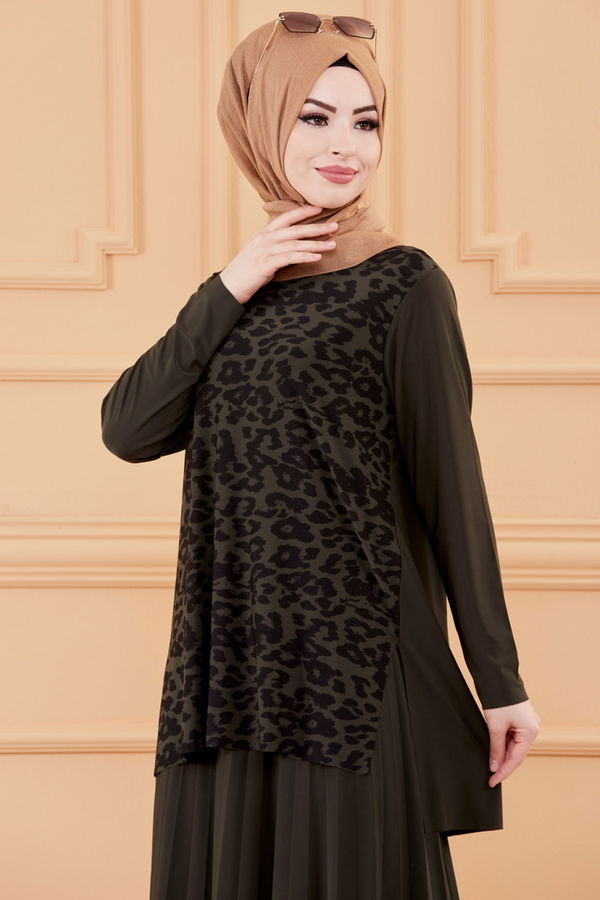 TUNIK ETEK Haki - 20106