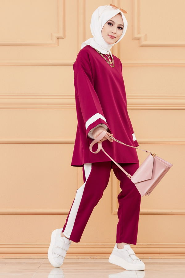 TUNIK PANTOLON Mürdüm - 3545