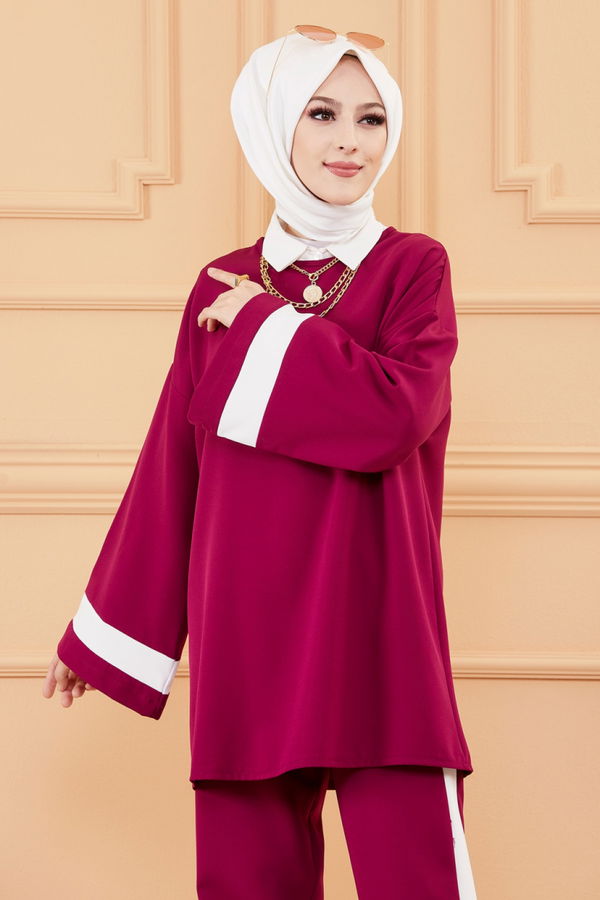 TUNIK PANTOLON Mürdüm - 3545