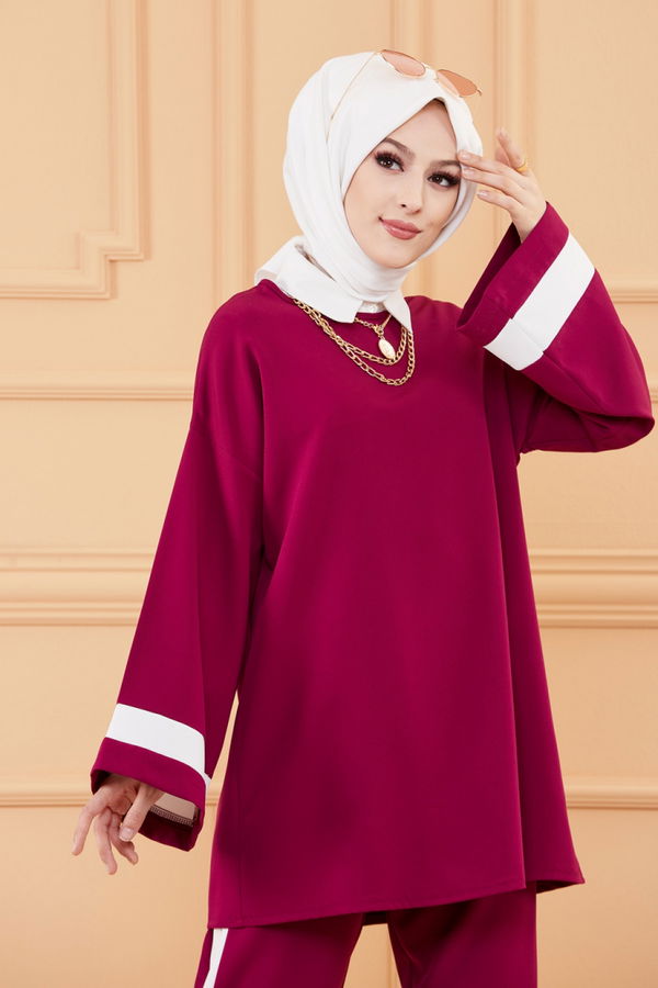 TUNIK PANTOLON Mürdüm - 3545
