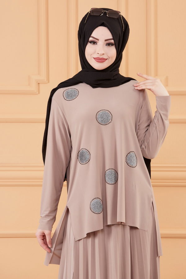 BLUZ ETEK Bej - 20120