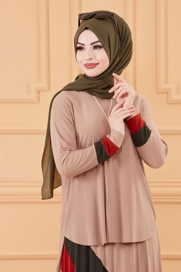 BLUZ ETEK Bej - 20121
