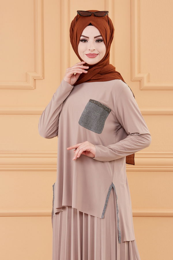 BLUZ ETEK Bej - 20122
