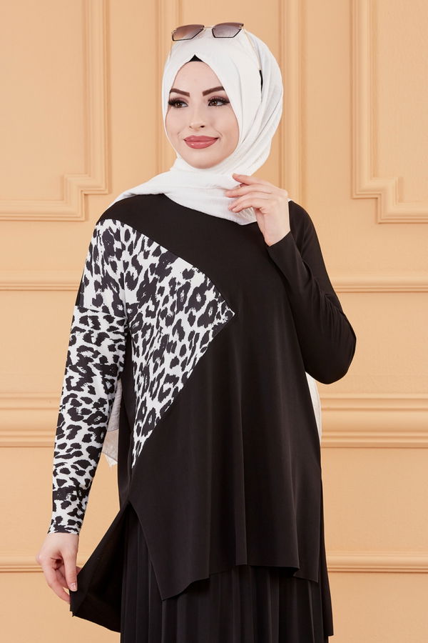 BLUZ ETEK Siyah - 20119 SİYAH