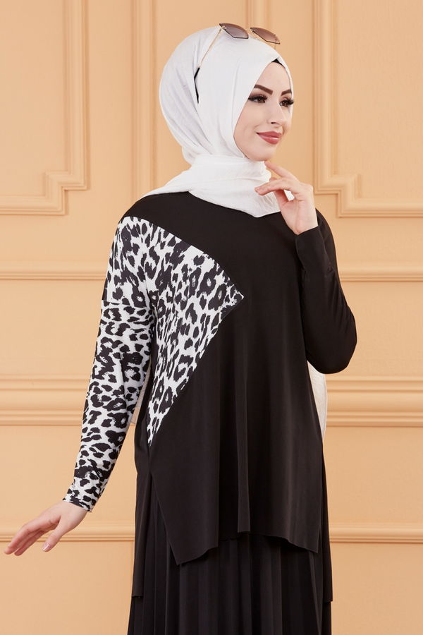 BLUZ ETEK Siyah - 20119 SİYAH