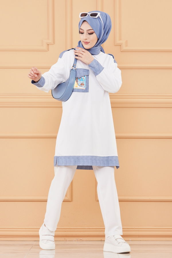 TUNIK PANTOLON Beyaz - 20127