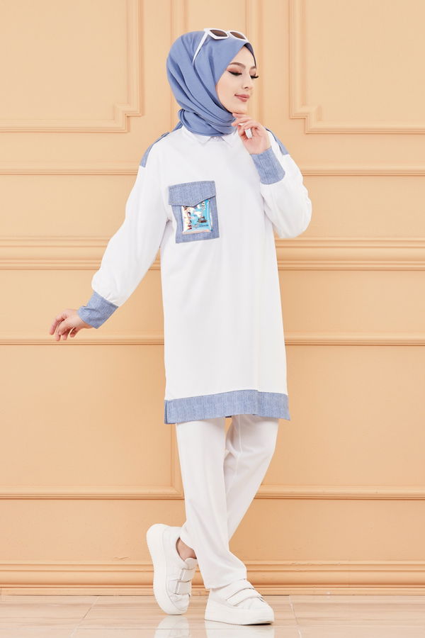 TUNIK PANTOLON Beyaz - 20127