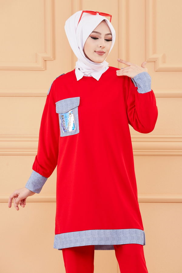 TUNIK PANTOLON Kırmızı - 20127 Kırmızı