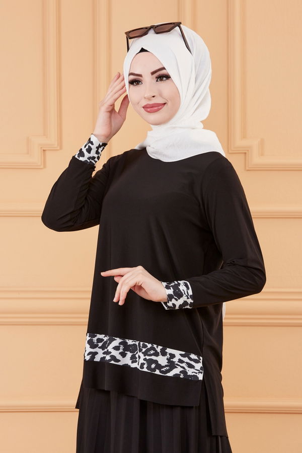 BLUZ ETEK Siyah - 20123