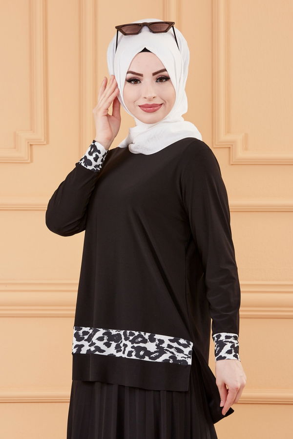 BLUZ ETEK Siyah - 20123