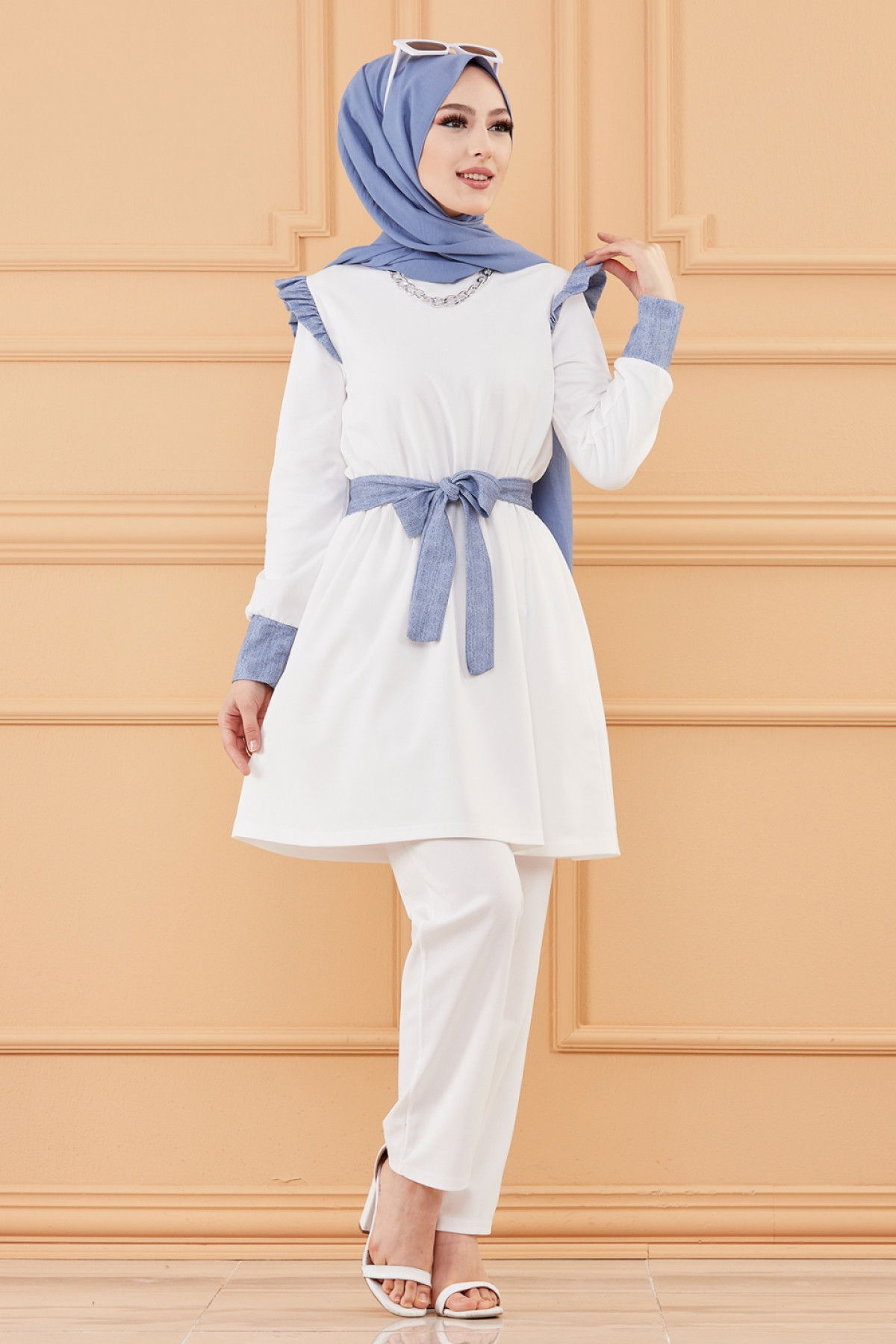 TUNIK PANTOLON Beyaz - 20128