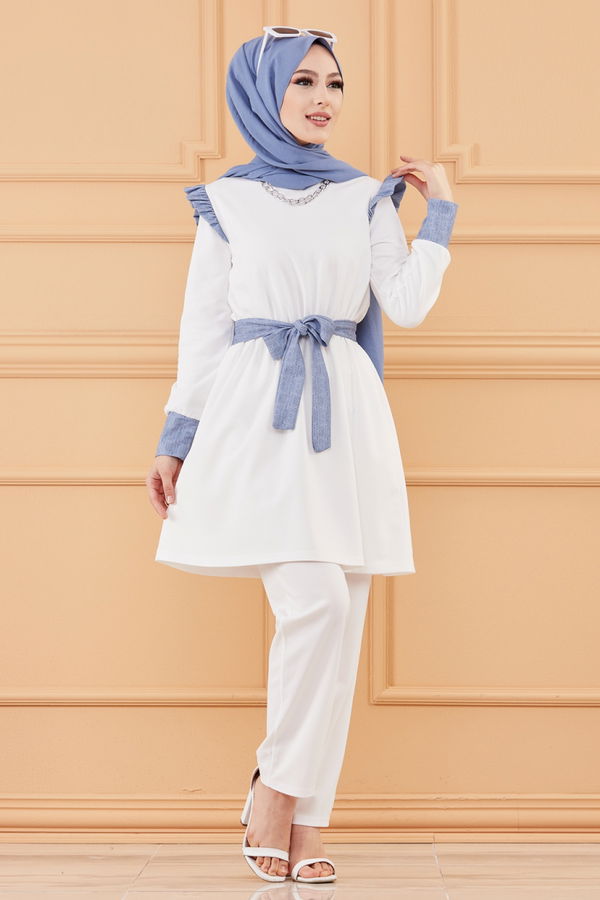 TUNIK PANTOLON Beyaz - 20128