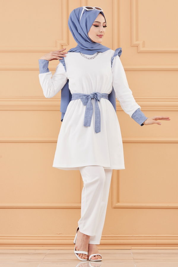 TUNIK PANTOLON Beyaz - 20128