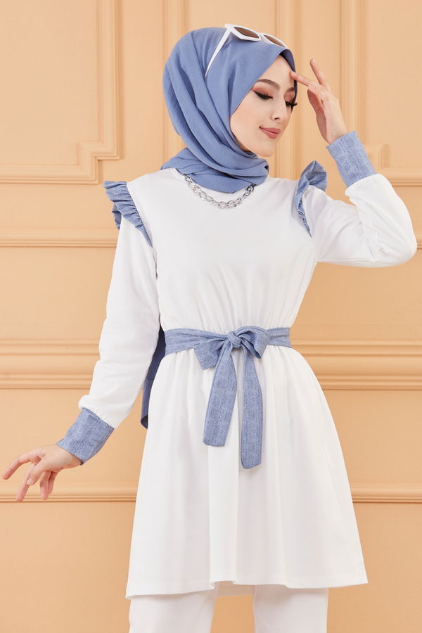 TUNIK PANTOLON Beyaz - 20128