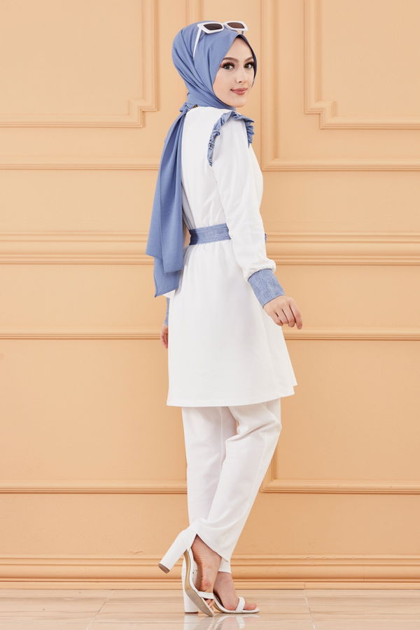 TUNIK PANTOLON Beyaz - 20128