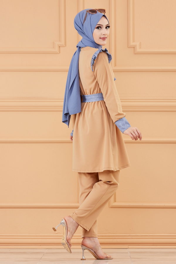 TUNIK PANTOLON Bej - 20128 BEJ