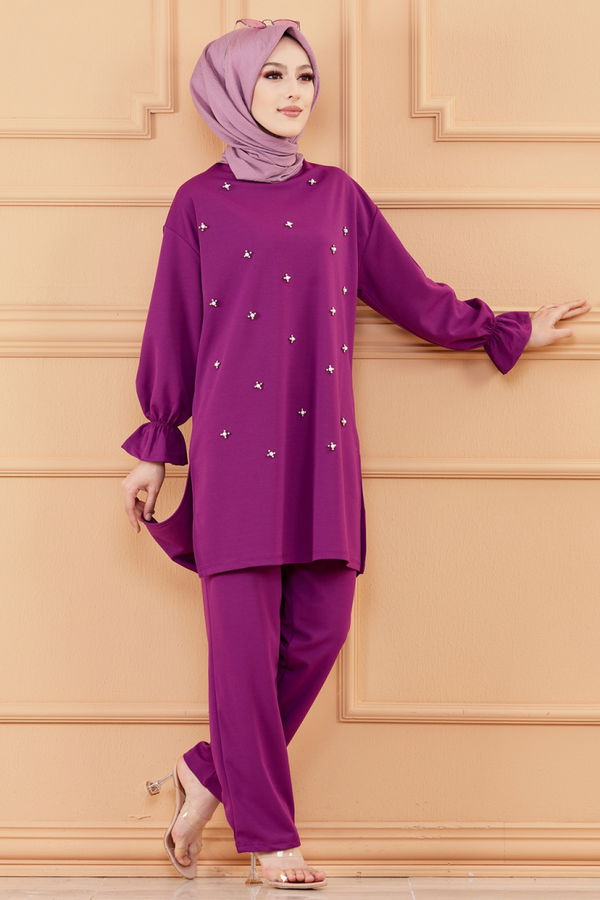 TUNIK PANTOLON Mor - 20125