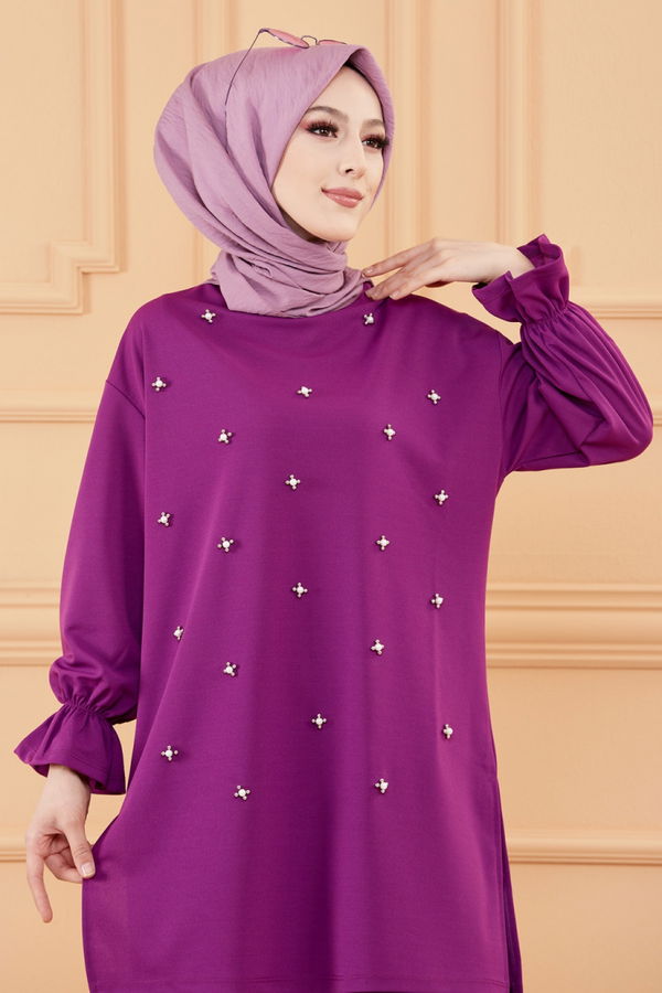 TUNIK PANTOLON Mor - 20125