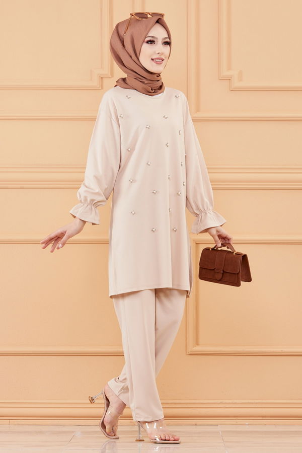 TUNIK PANTOLON Bej - 20125 BEJ