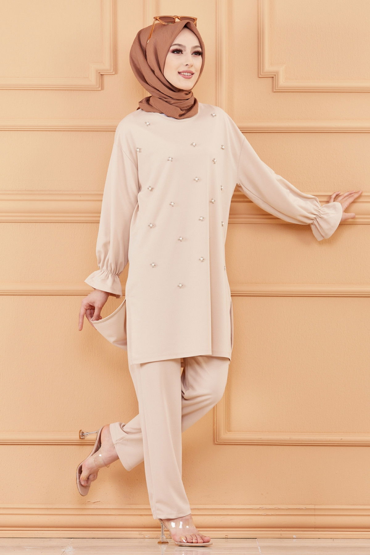 TUNIK PANTOLON Bej - 20125 BEJ