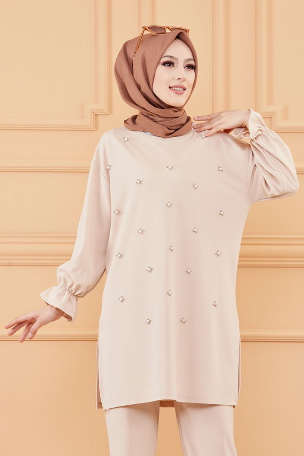 TUNIK PANTOLON Bej - 20125 BEJ