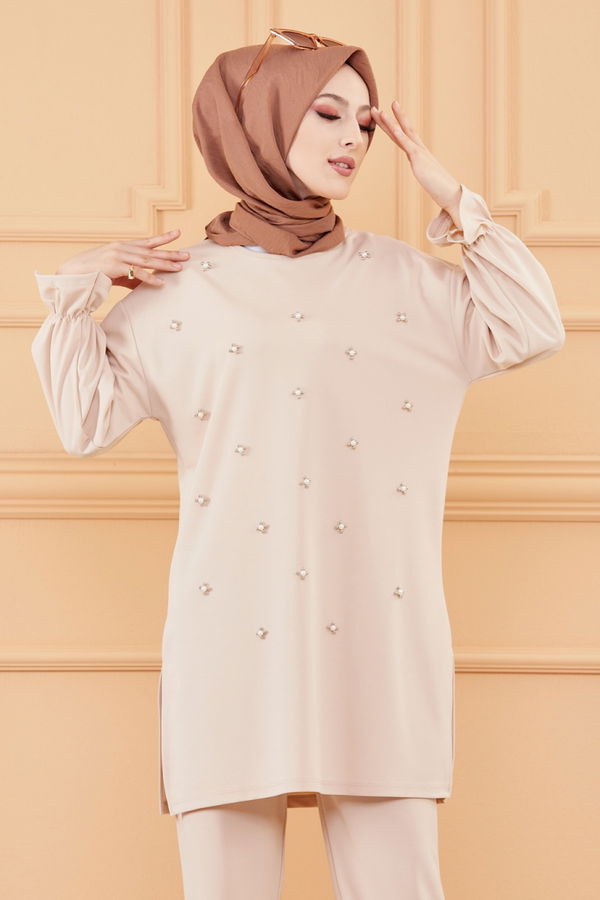 TUNIK PANTOLON Bej - 20125 BEJ
