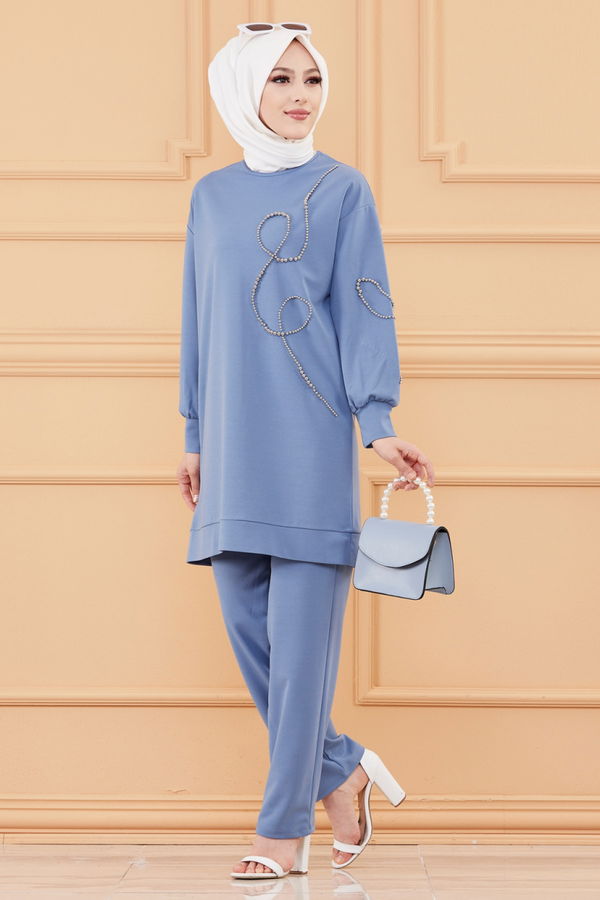 TUNIK PANTOLON Mavi - 20126