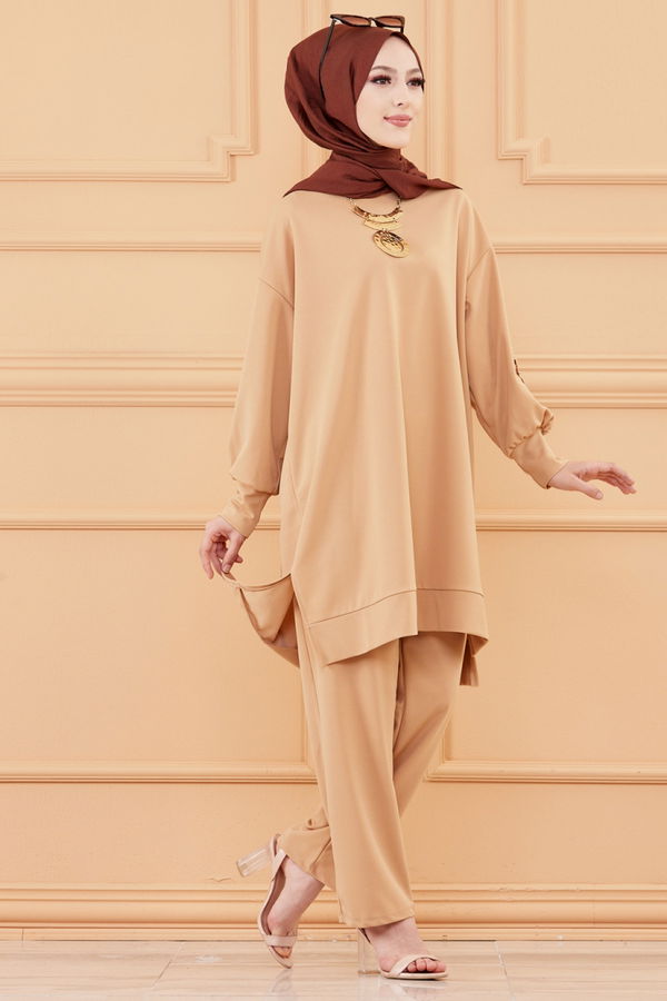 TUNIK PANTOLON Bej - 20129 BEJ