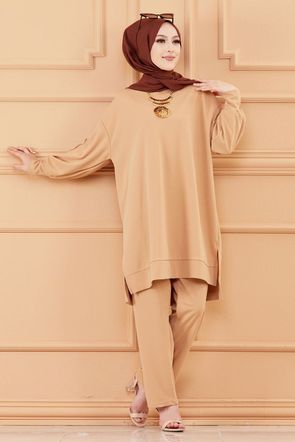 TUNIK PANTOLON Bej - 20129 BEJ