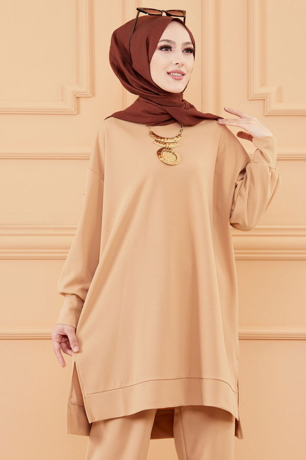 TUNIK PANTOLON Bej - 20129 BEJ