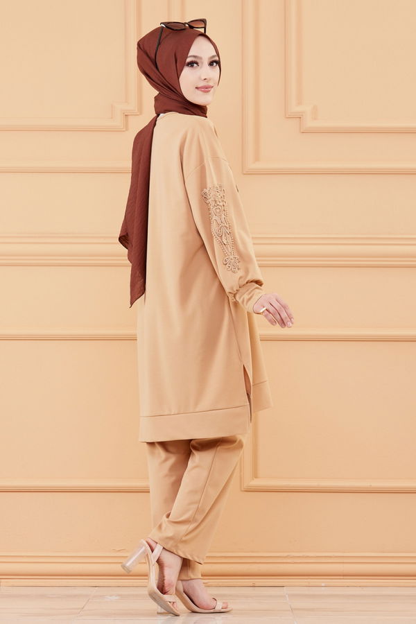 TUNIK PANTOLON Bej - 20129 BEJ