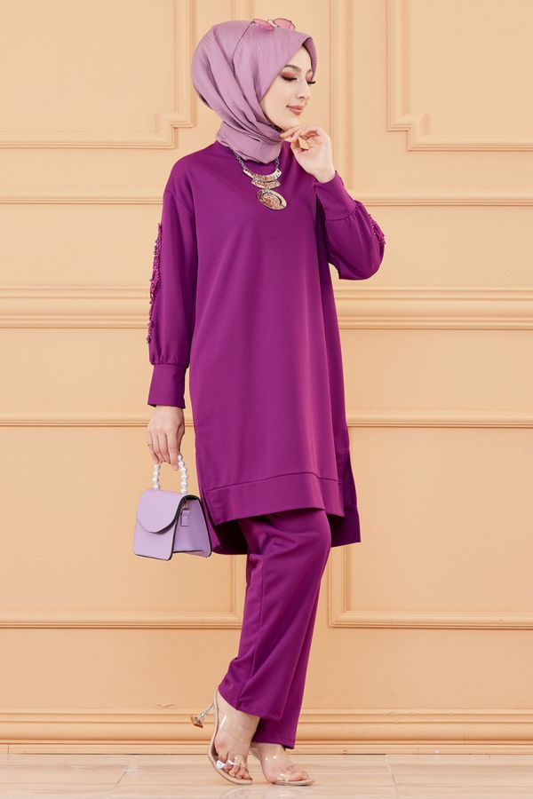 TUNIK PANTOLON Mor - 20129 MOR