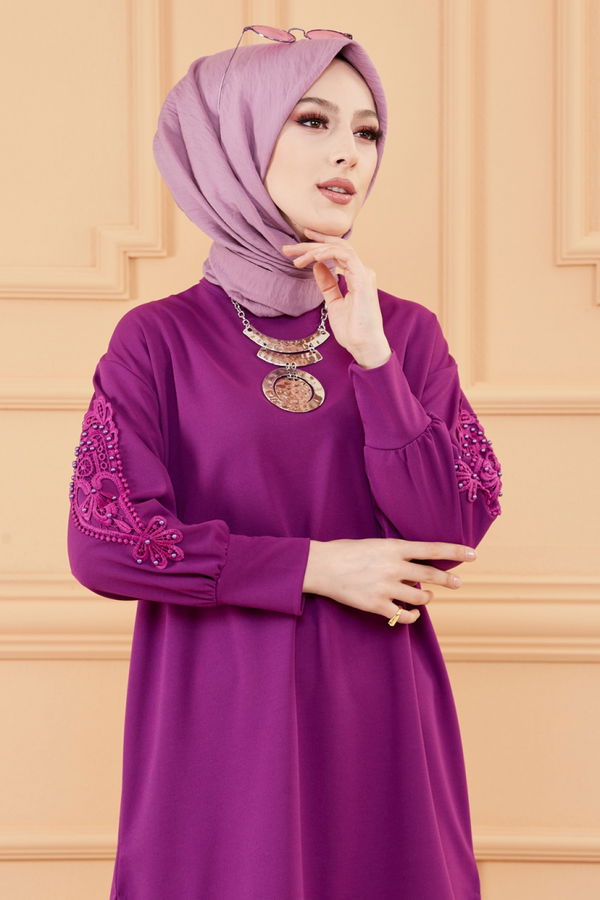 TUNIK PANTOLON Mor - 20129 MOR