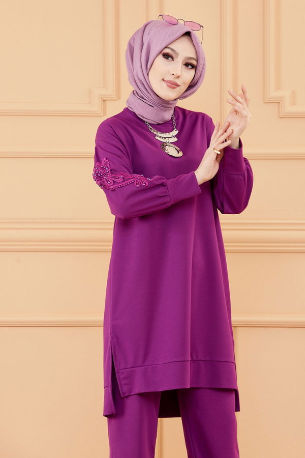 TUNIK PANTOLON Mor - 20129 MOR