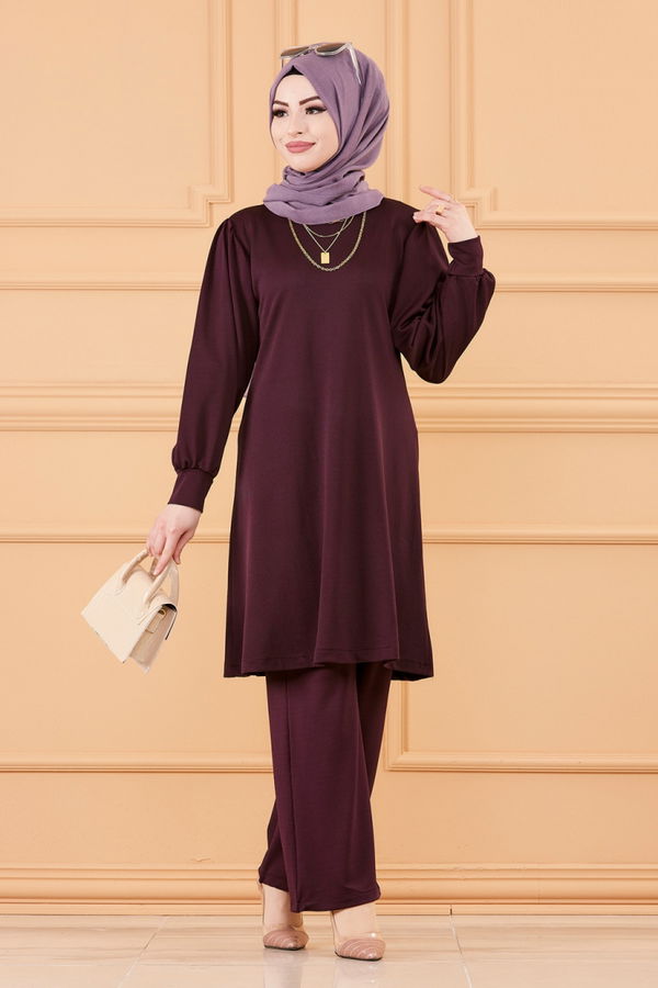 TUNIK PANTOLON Mürdüm - 3593 MÜRDÜM