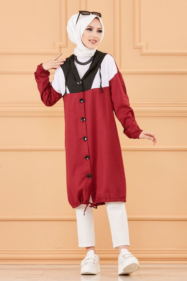 GARNILI TUNIK Bordo - 3583