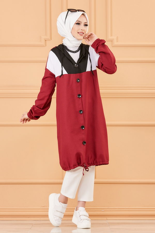 GARNILI TUNIK Bordo - 3583