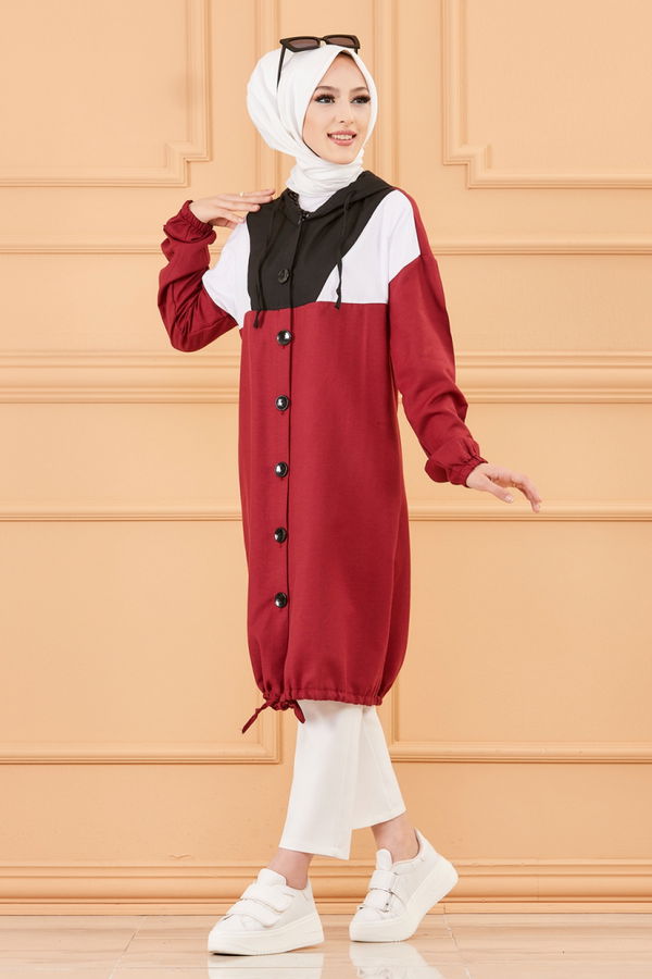 GARNILI TUNIK Bordo - 3583