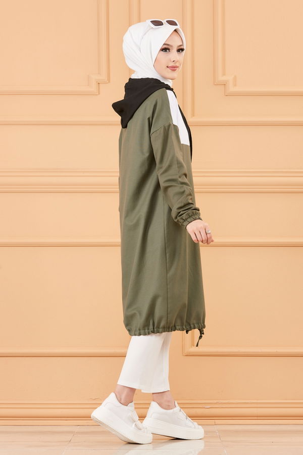GARNILI TUNIK Haki - 3583 HAKİ