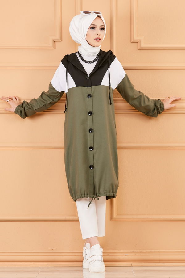 GARNILI TUNIK Haki - 3583 HAKİ