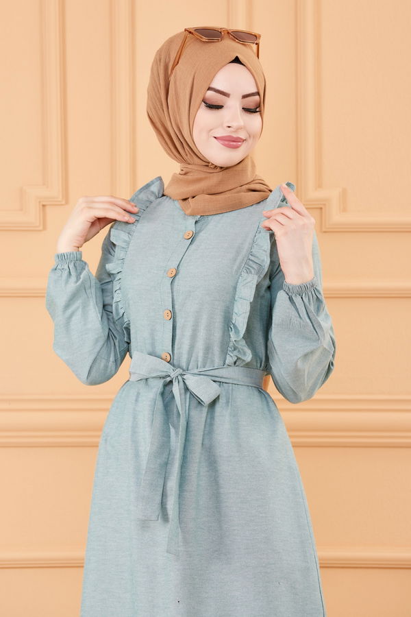 Elbise Yeşil - 3598 YEŞİL
