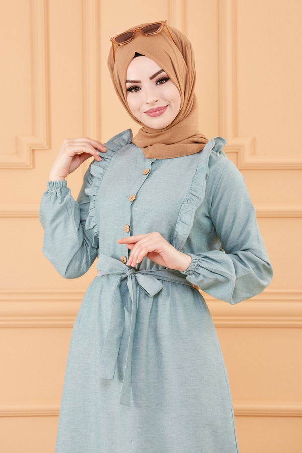Elbise Yeşil - 3598 YEŞİL
