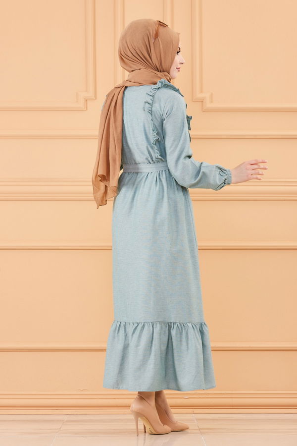 Elbise Yeşil - 3598 YEŞİL