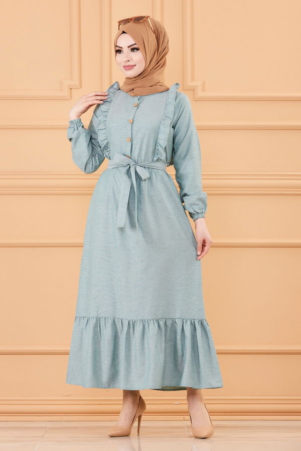 Elbise Yeşil - 3598 YEŞİL